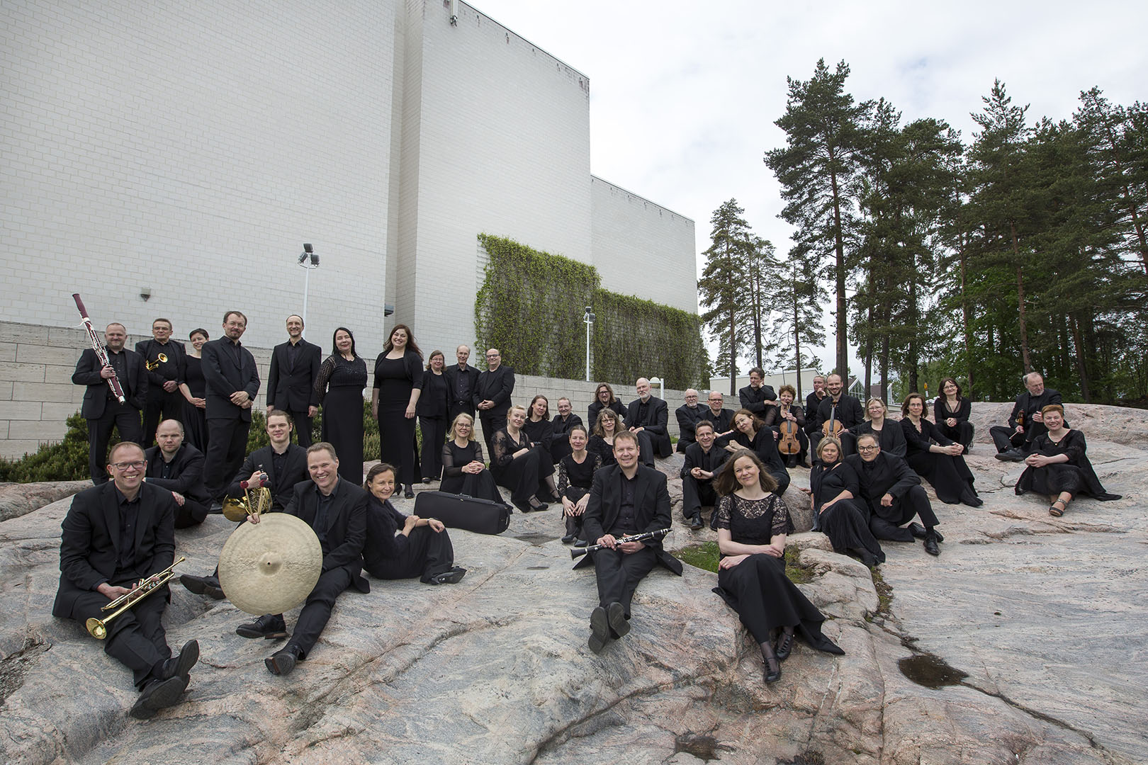 Tapiola Sinfonietta consists of 43 musicians. Photo: Olli Häkämies.