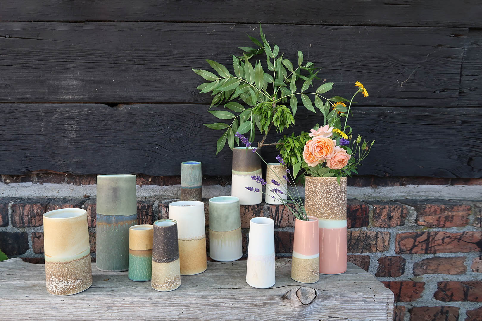 The Sustainable vases are made with leftover materials, and no two vases are the same, photo by WAUW Design