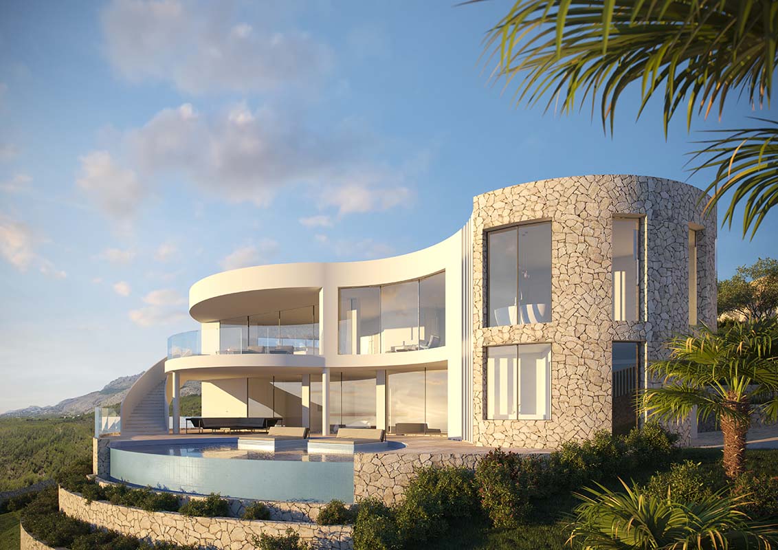 Villa Altea, Exclusive design, circa 350 square metres, Spain. Photo: Ossian Tove, Ross Architecture & Design: Built to last, Scan Magazine