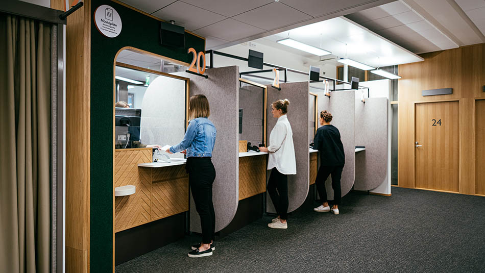 Small design details create a smooth and stress-free experience for the Uusimaa register office’s 600 daily customers.
