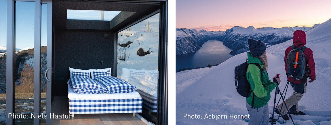 Summits and saunas in the hidden fjord Enjoy exciting adventures and luxurious comfort in one sustainable package