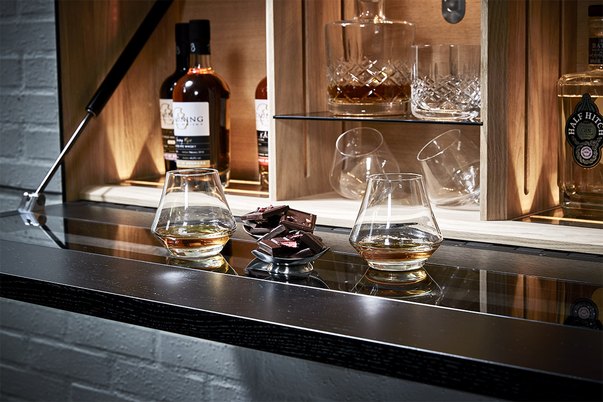 Glass whisky deals display cabinet