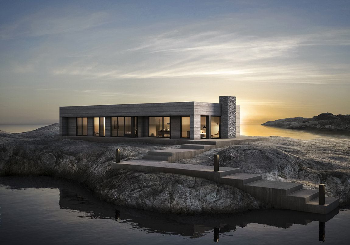 Byggfag Arkitekter: Beautiful houses in exotic places, between mountains and fjords