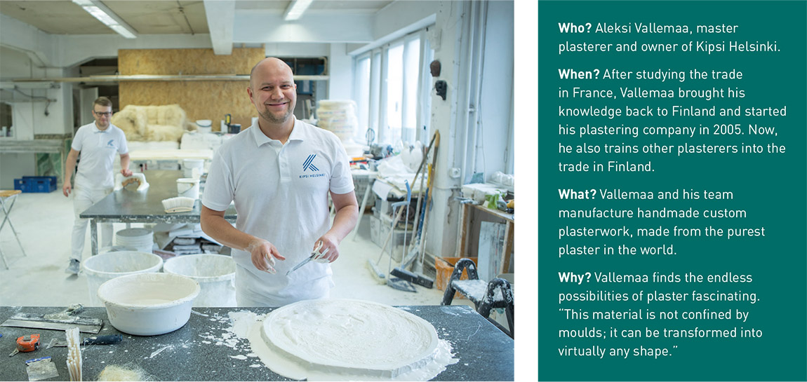 Kipsi Helsinki A plaster master with a deep passion for his craft