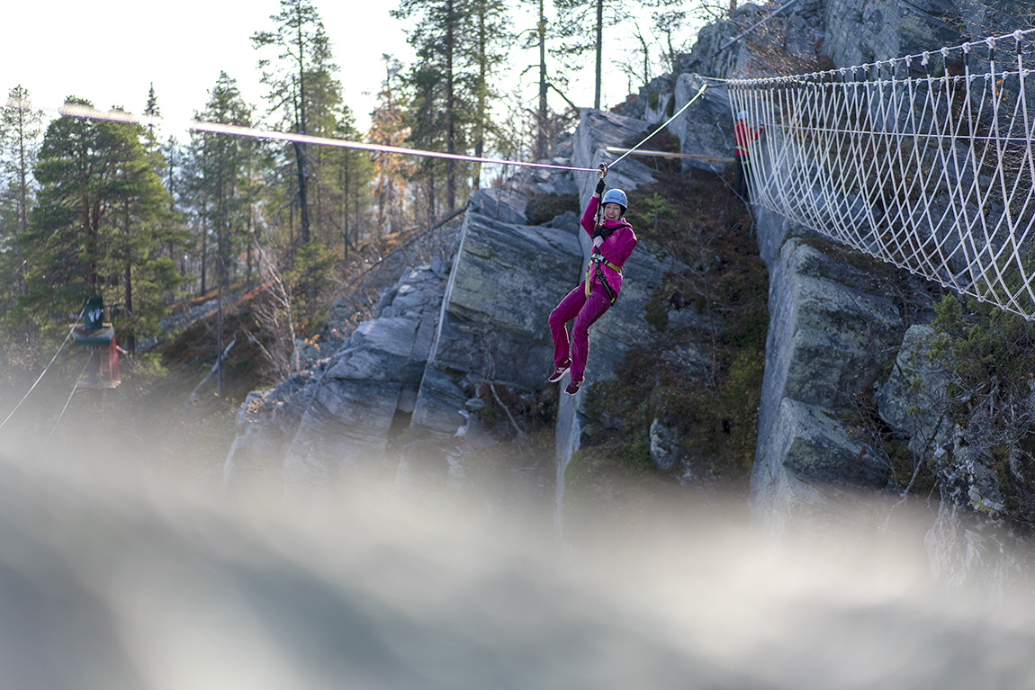 Pyhäkuru Rock Adventure Park: Experience an Arctic adventure park