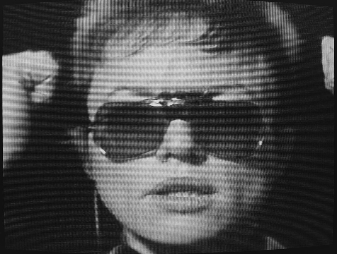 Laurie Anderson: Drum Glasses (a.k.a. Head Knock), 1979. Video still. Photo: Laurie Anderson