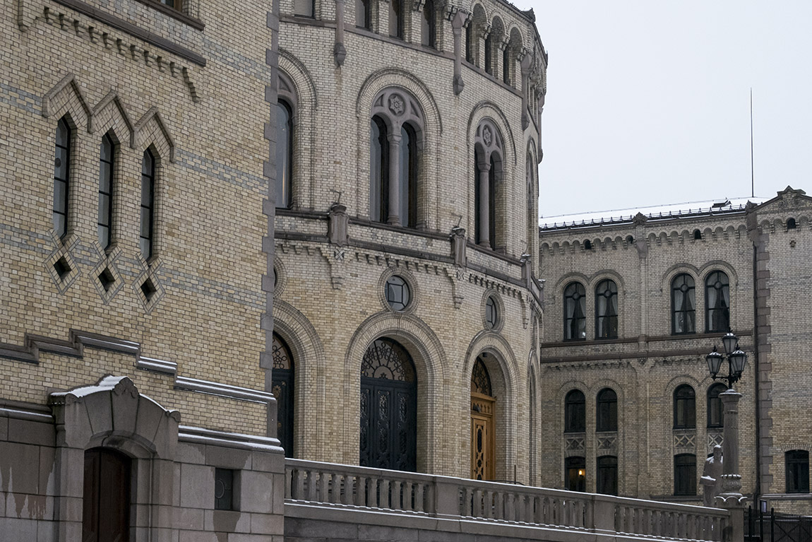Parliament of Norway, Karl Johans gate, Oslo, Norwegen