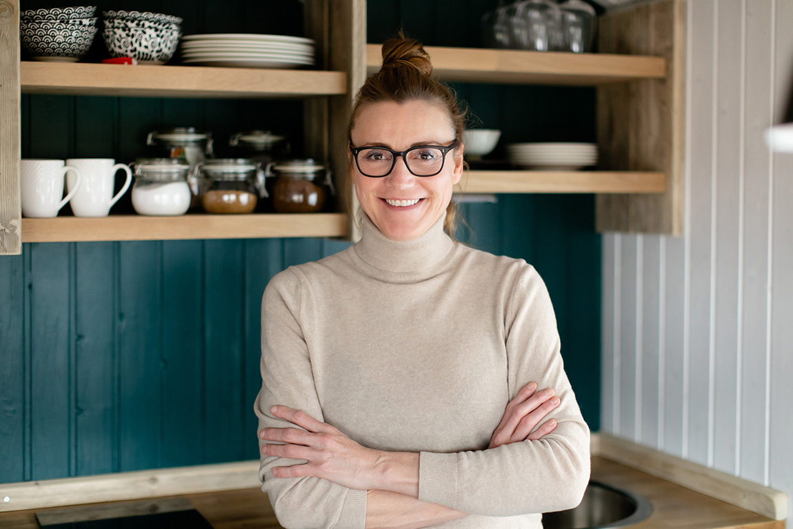 Katrín Valdimarsdóttir, owner of Ocean Break Cabins.