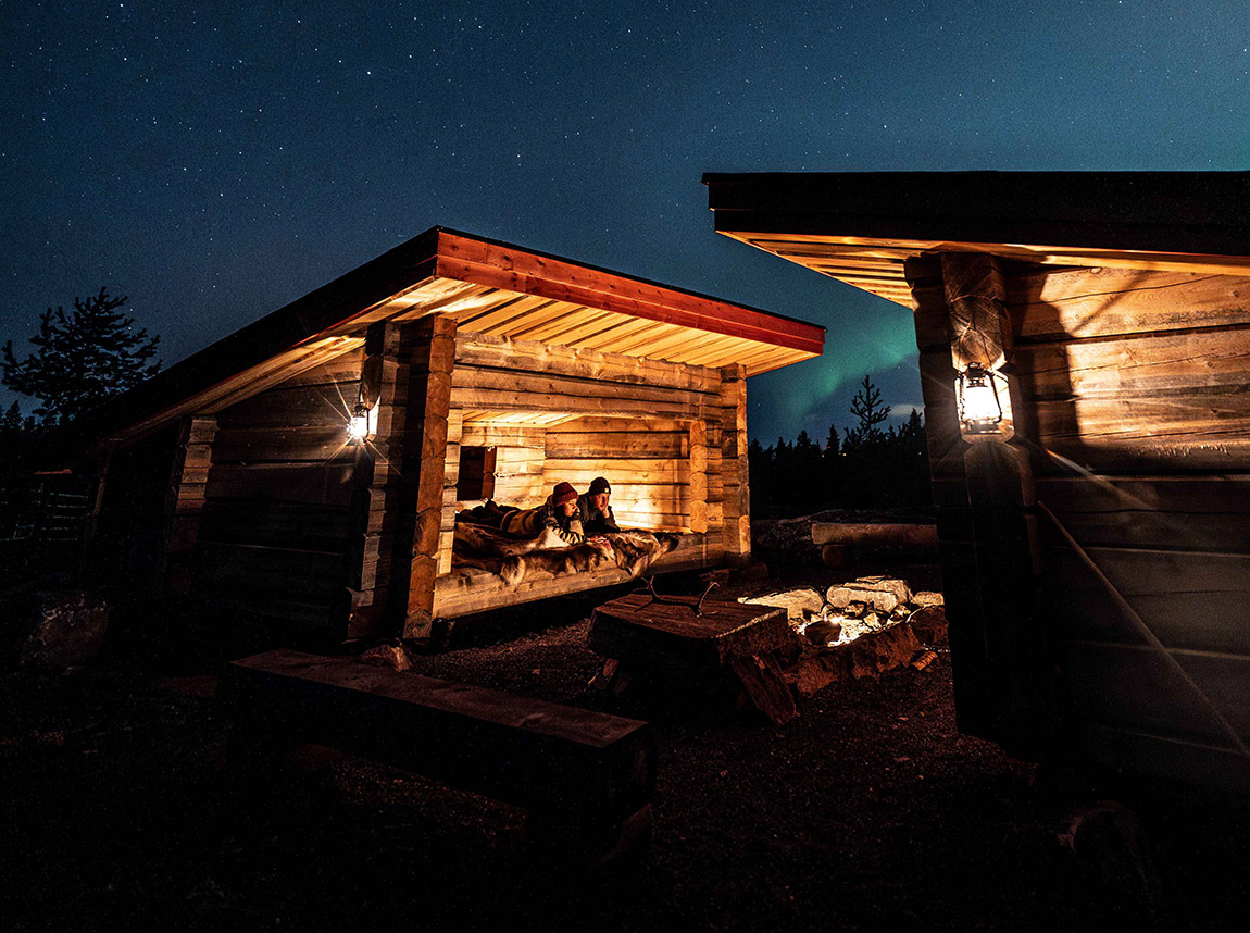 Porovaara Hill: Stop to listen to the silence while camping, surrounded by reindeer