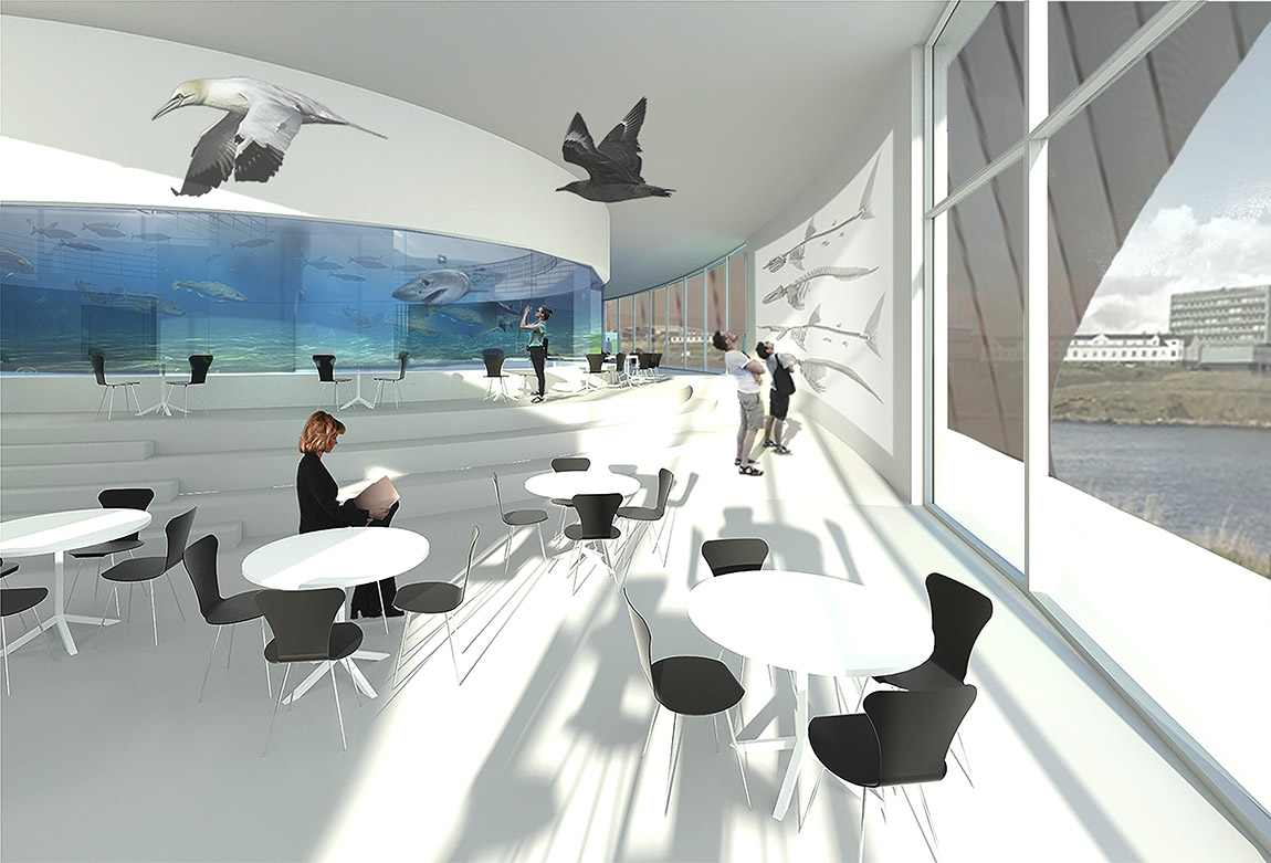 Render of the new Arctic Oceanarium.