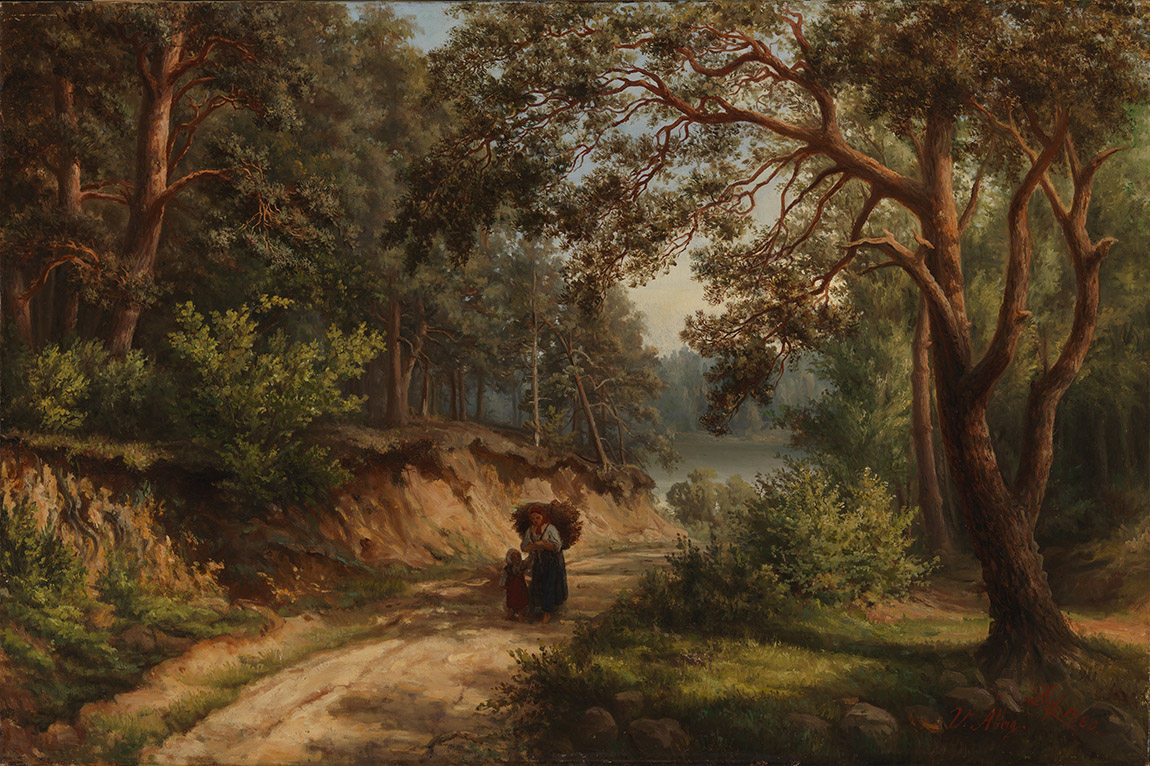 Victoria Åberg: Landscape in Germany (1860). Photo: Finnish National Gallery / Hannu Aaltonen.