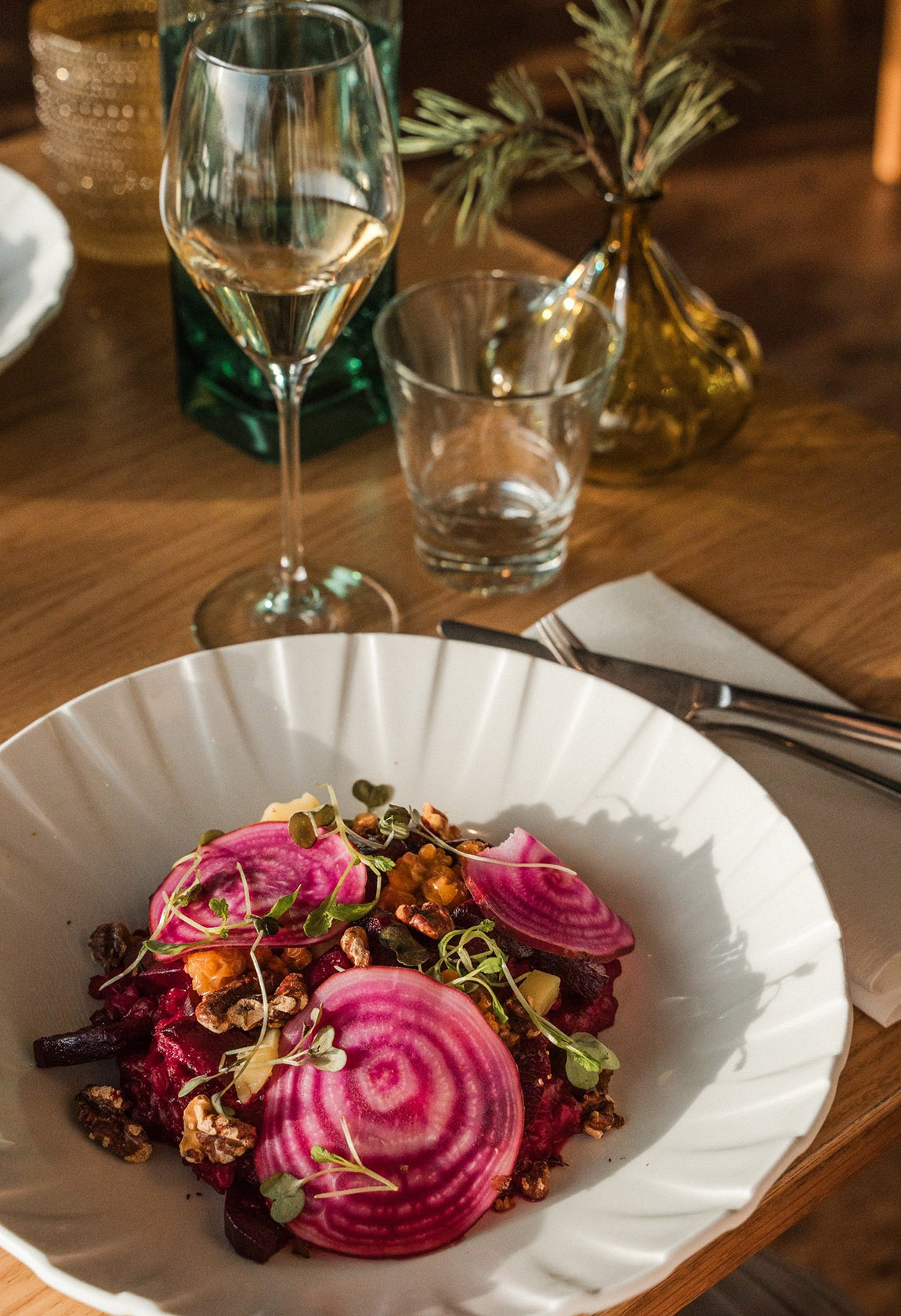 Farm to table cuisine at Ruissalo Spa Hotel. Photo: Kari Kauppi