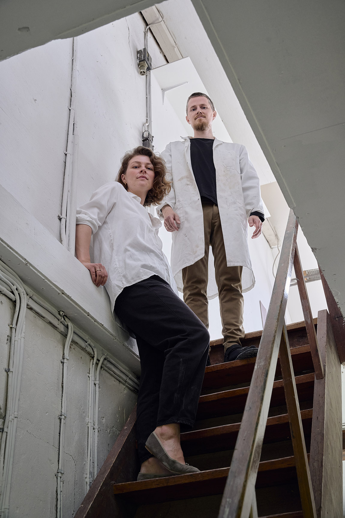 The Danish design and sculpture duo Laoru Laoru; Jacob and Katrine Laoru.
