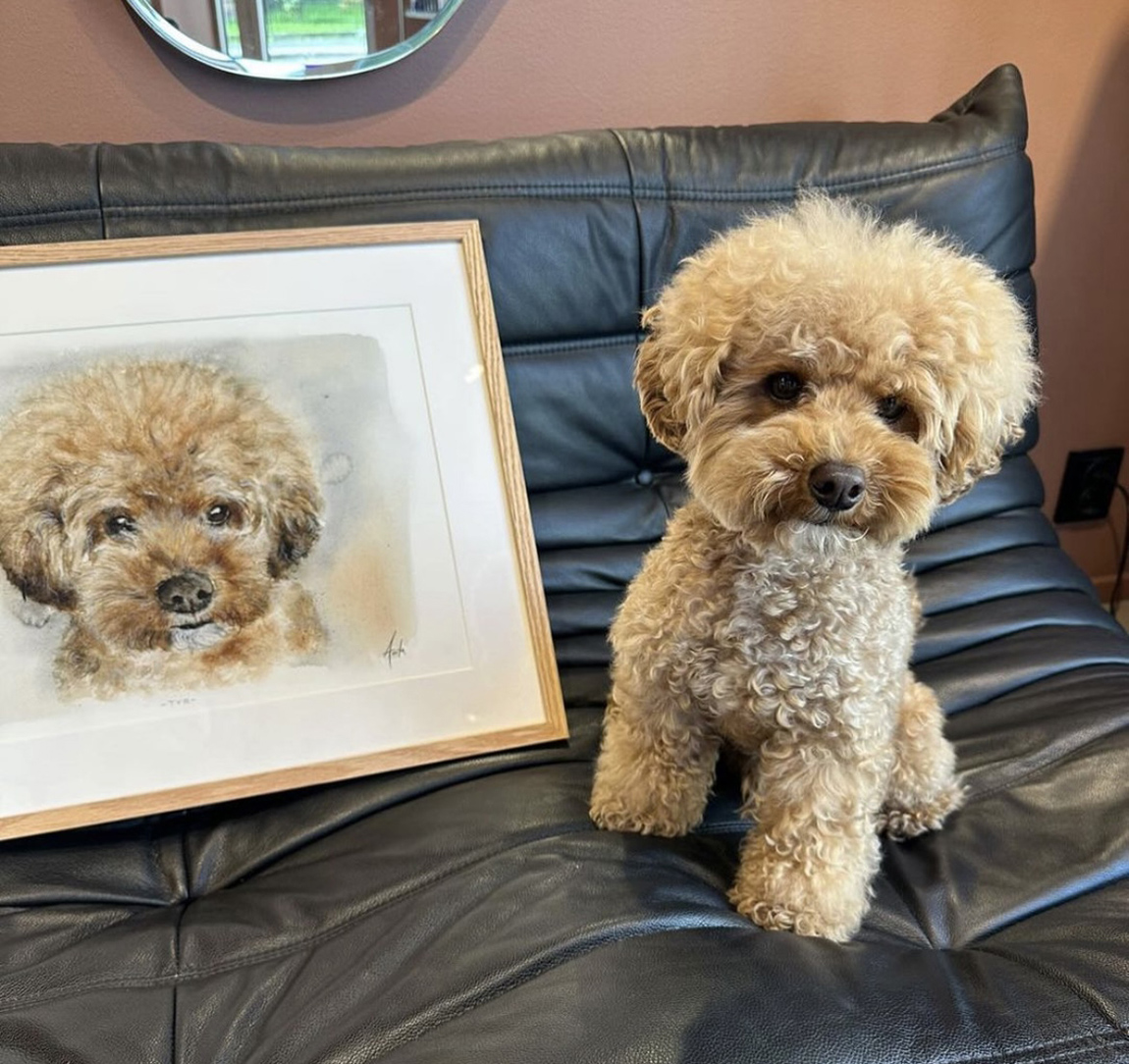 Nordicwild: A touch of the wild Nordics | Anita paints pets on demand. Photo: Harlem Alexander