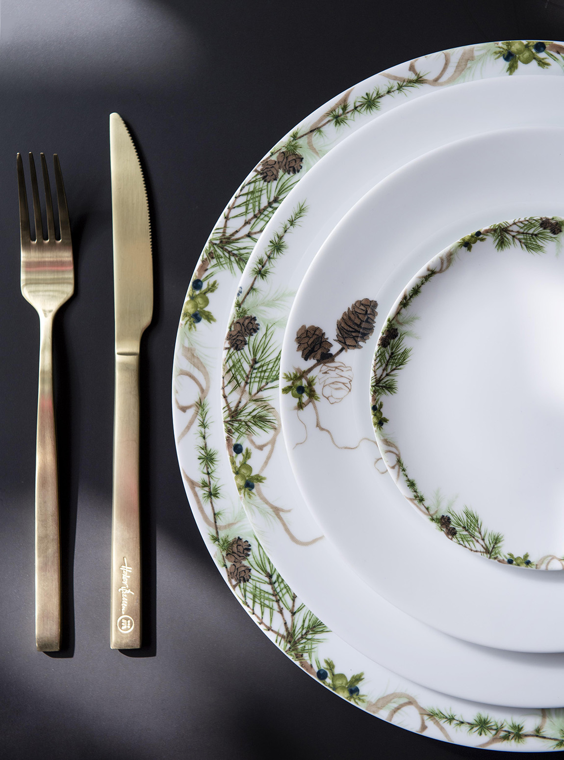 A set of dinnerware in Nordicwild design. Photo: Nordicwild