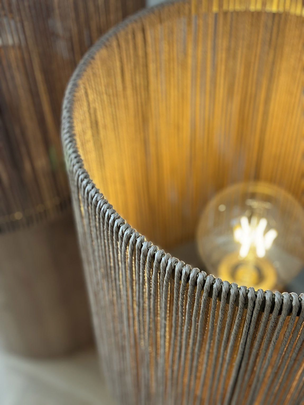 The Danish Cord is essential to the tactile beauty of the Stoa H120 floor lamp by designer Tinne Ottosen.