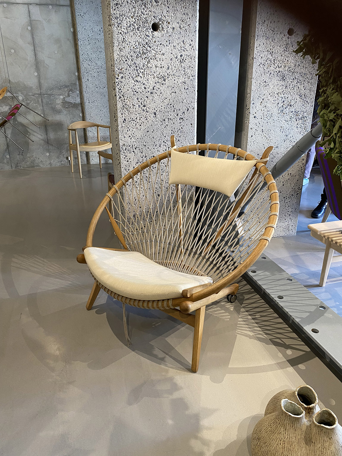 Crafted with Flagline, the Circle chair is one of Wegner’s most characteristic designs.